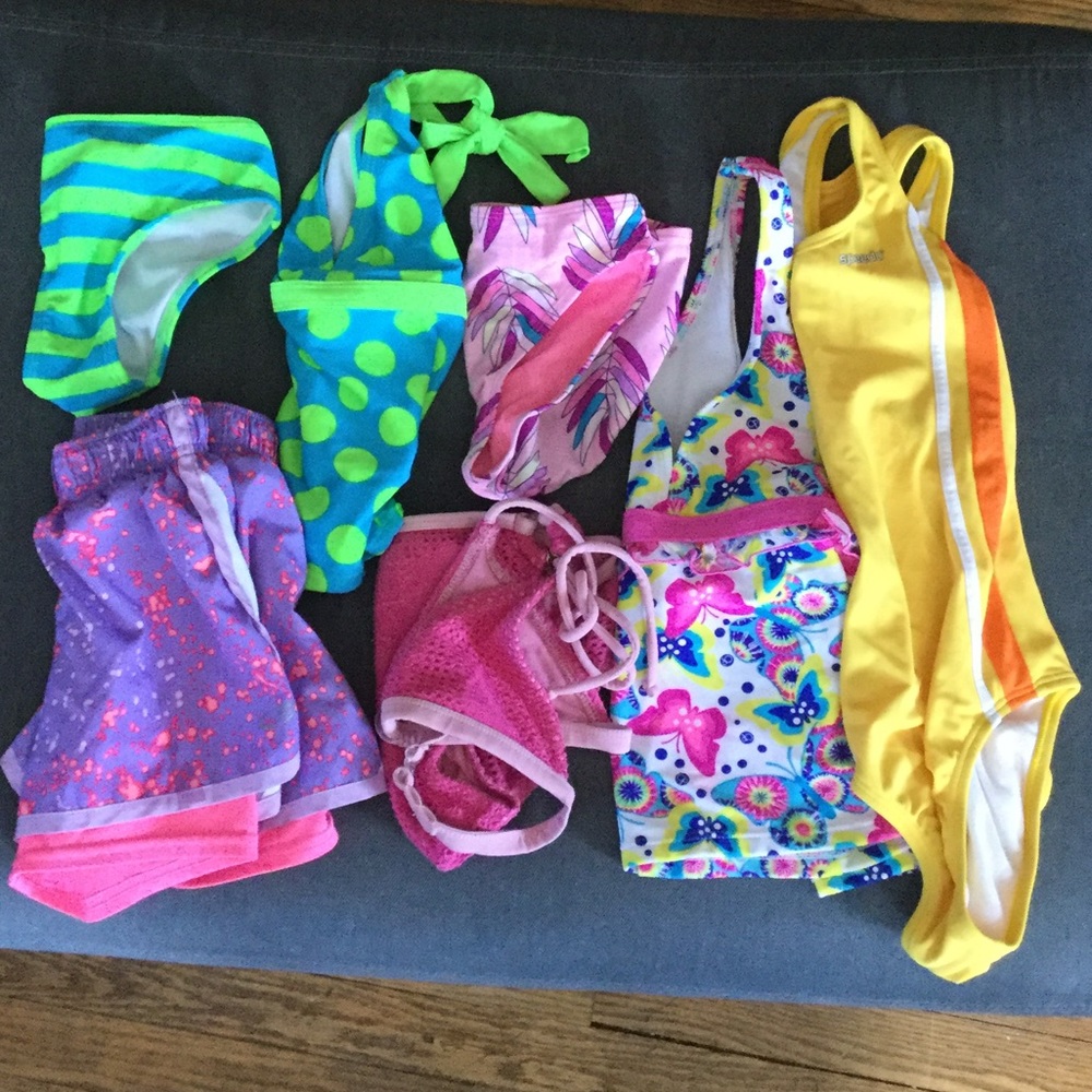 8 Piece Girls 7-8 & 8 Swim bundle Will be donated!